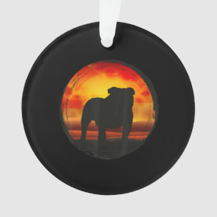 Ornamento Inglês Bulldog Oferta Para Mulheres Homens Crian