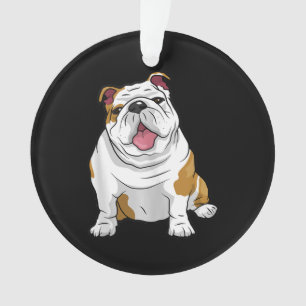 Ornamento Inglês Bulldogs Incríveis Cachorro Engraçado
