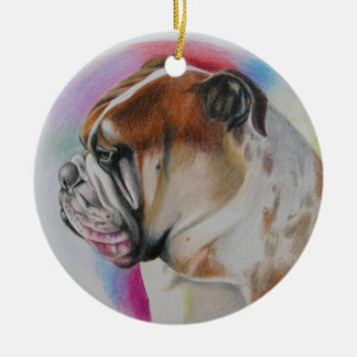 Ornamento inglês do buldogue