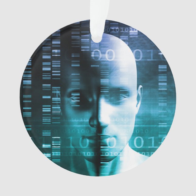 Ornamento Investigação médica na genética e na ciência do (Frente)