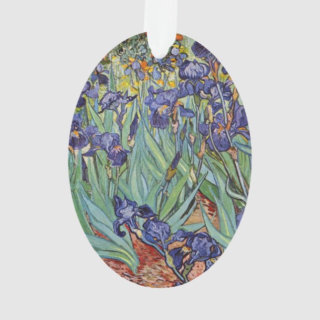 Ornamento Íris de Van Gogh Pintura Impressionista (Verso)
