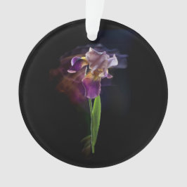 Ornamento Íris Floral Abstrata – Arte Floral Elegante