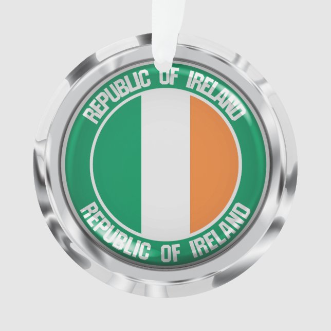 Ornamento Irlanda Round Emblem (Frente)