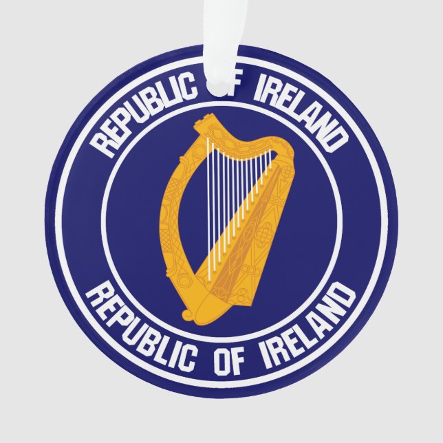 Ornamento Irlanda Round Emblem (Frente)