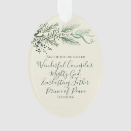 Ornamento Isaiah 9:6 Presente de Natal Personalizado do Pinh