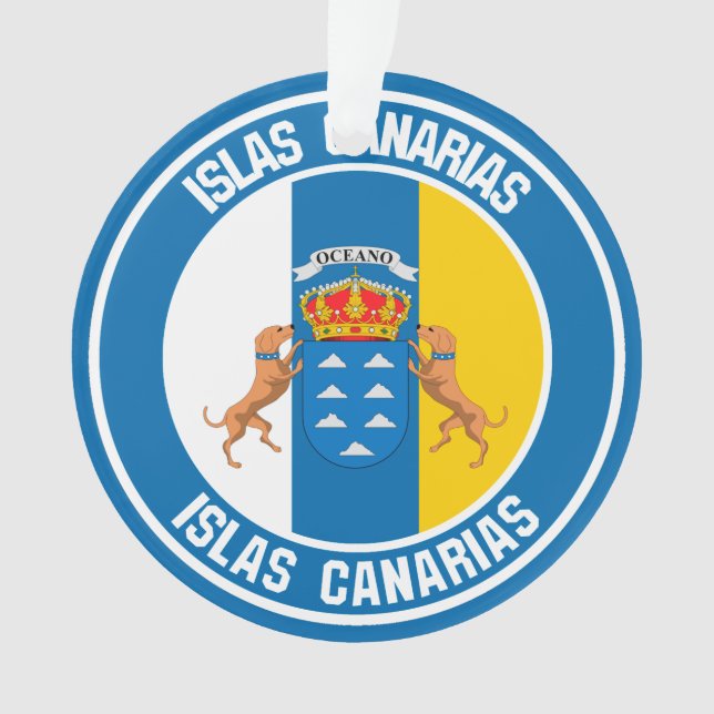 Ornamento Islas Canarias Round Emblem (Frente)