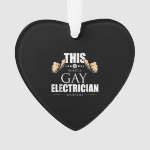 Ornamento Isto É O Que Um Elétrico Gay parece LGBT