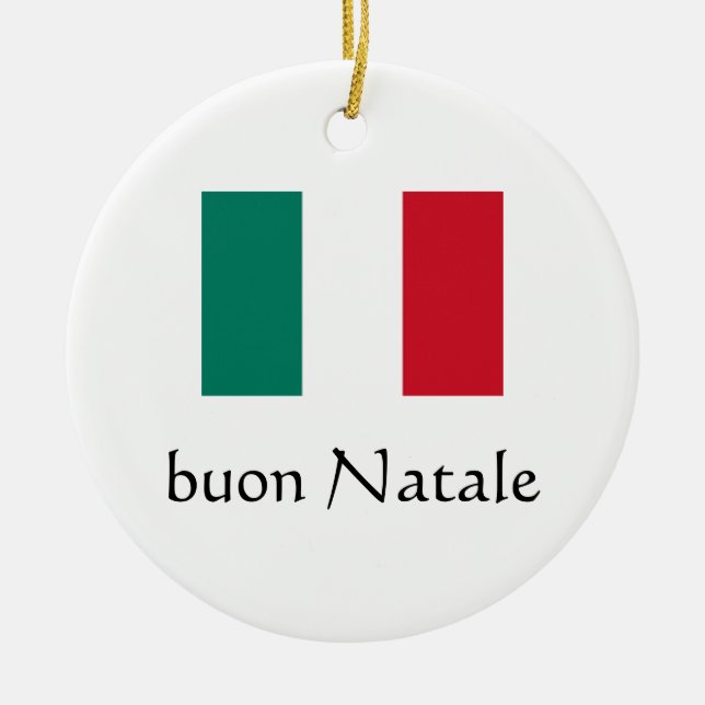 Ornamento italiano Feliz Natal (Frente)