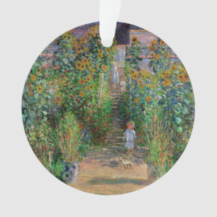 Ornamento Jardim Monet Vetheuil Pintura Impressionista