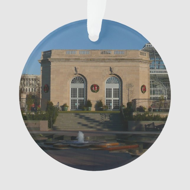 Ornamento Jardins Botânicos no Natal em Washington DC (Frente)