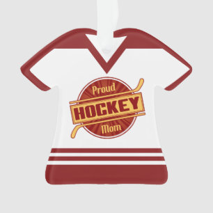 Ornamento Jérsei Personalizável da Mãe de Hockey Ortoso