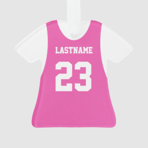 Ornamento Jersey Pink Esportivo com Número