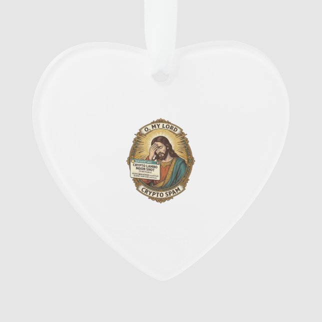 Ornamento Jesus Adicionou Spam Crypto Grupo de Chat Irritaçã (Frente)