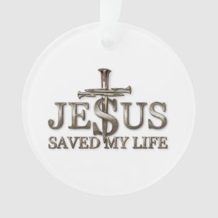 Ornamento Jesus Cristo Salvou Presente Da Minha Vida Para Mu