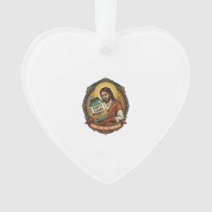 Ornamento Jesus Exausto Tubo de Proteína Vazio Humor de Acad