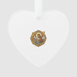 Ornamento Jesus Flexões de Bíceps Irritado no Rack de Agacha