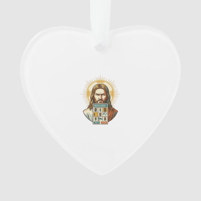 Ornamento Jesus Verificação de Captcha Sem Fim Semáforos (Frente)