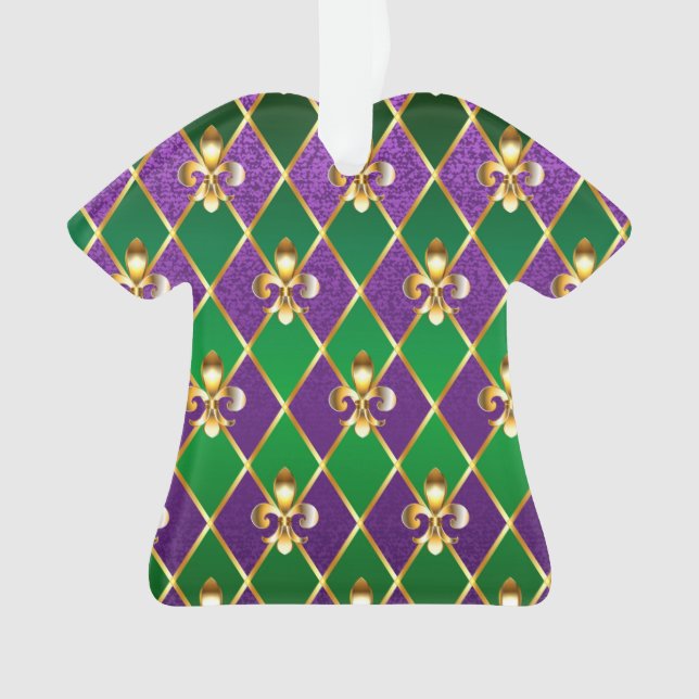 Ornamento Jewelry Background Mardi Gras (Frente)
