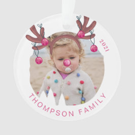 Ornamento Jingle O Caminho Que A Foto Reindeer Antler Bells 