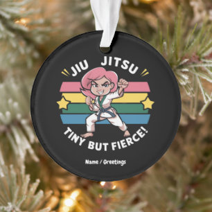 Ornamento Jiu Jitsu Tiny, Mas Empoderada, Garotas Confiantes