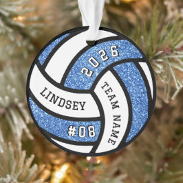 Ornamento Jogador da Equipe de Voleibol - Natal brilhante