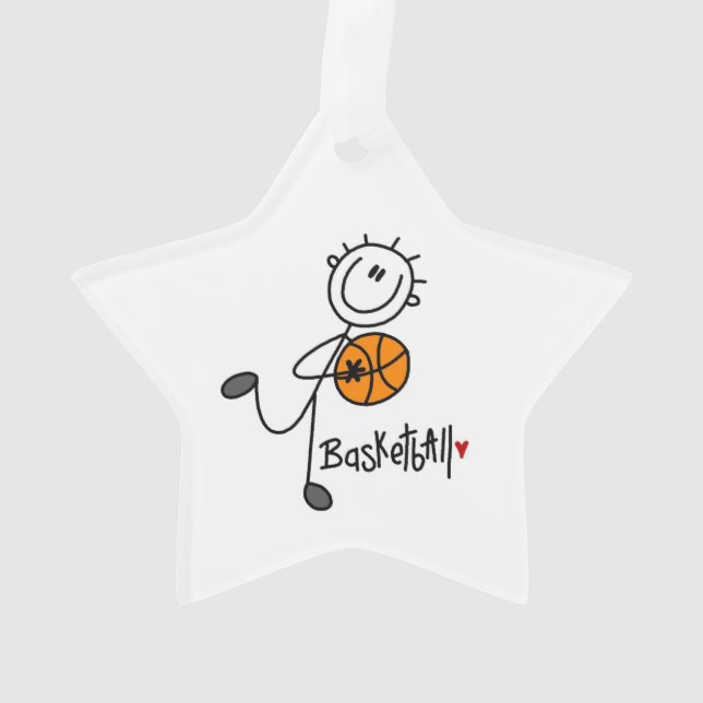 Ornamento Jogador de Basquete Basic Stick (Verso)