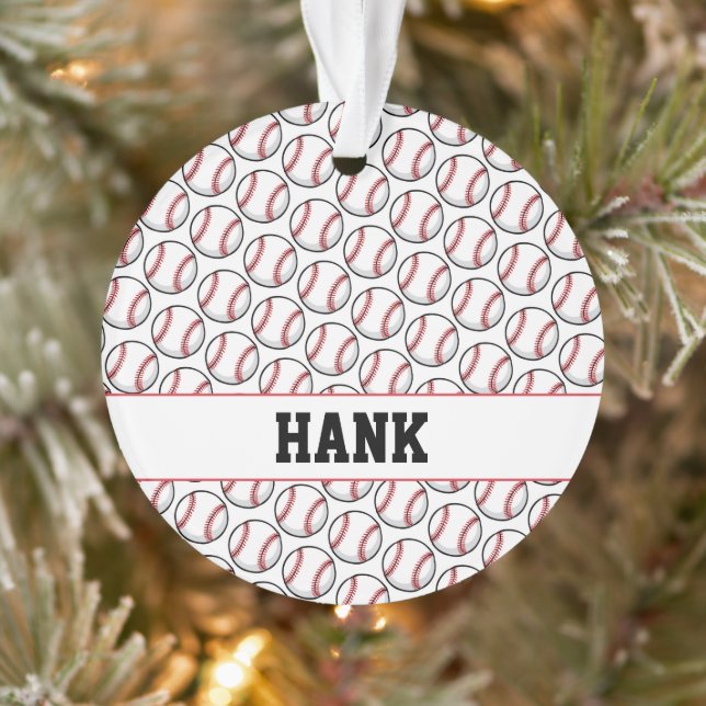 Ornamento Jogador de beisebol: Jogador de jogo desportivo (Árvore)