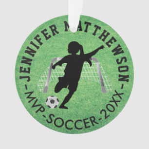 Ornamento Jogador de futebol MVP - Garota