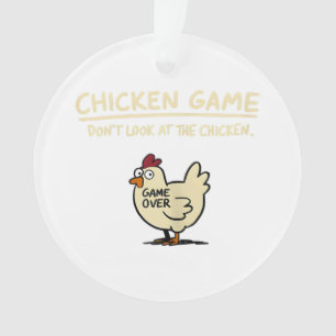 Ornamento Jogo de Frango Não Olhe Para o Frango Frango Diver