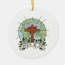 Ornamento John 16:33 Natal 2024