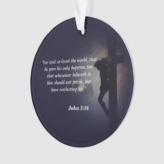 Ornamento John 3:16 (Frente)