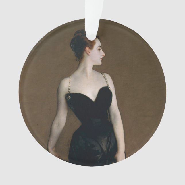 Ornamento John Singer Sargent Madame X Retrato Clássico (Frente)