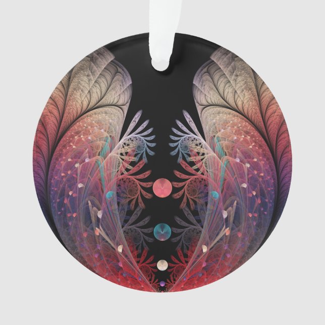 Ornamento Jonglage Abstrato Modern Fantasy Fractal Art (Frente)