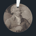 Ornamento Joseph Bologne Cavaleiro de Santo-Georges<br><div class="desc">Um esgrimista do campeão,  um violinista do virtuoso,  e um maestro do século XVIII,  nascer em Basse-Terre,  Guadalupe,  conhecido como o Mozart preto. Seu nome soletrou às vezes Boulogne.</div>