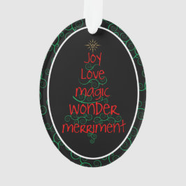 Ornamento Joy Amor Magic Maravilha Merriment
