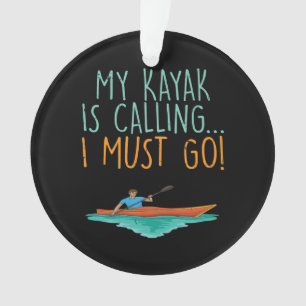 Ornamento Kayaking Kayak Gift
