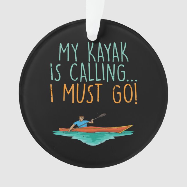 Ornamento Kayaking Kayak Gift (Frente)