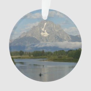 Ornamento Kayaking no Parque Nacional de Grand Teton