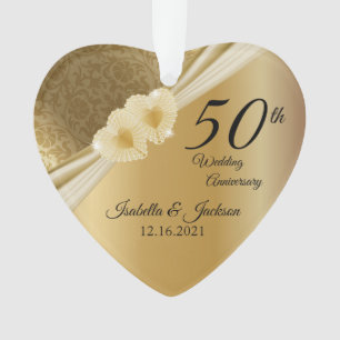 Ornamento Keepsasasaké 50º aniversário 💞 Casamento Dou