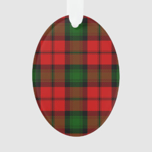 Ornamento Kerr tartan green xadrez vermelha