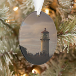 Ornamento Kilauea Lighthouse em Dusk no Natal