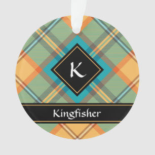 Ornamento Kingfisher Tartan Ornament