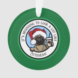 Ornamento KiniArt Cairn Terrier Café Natal