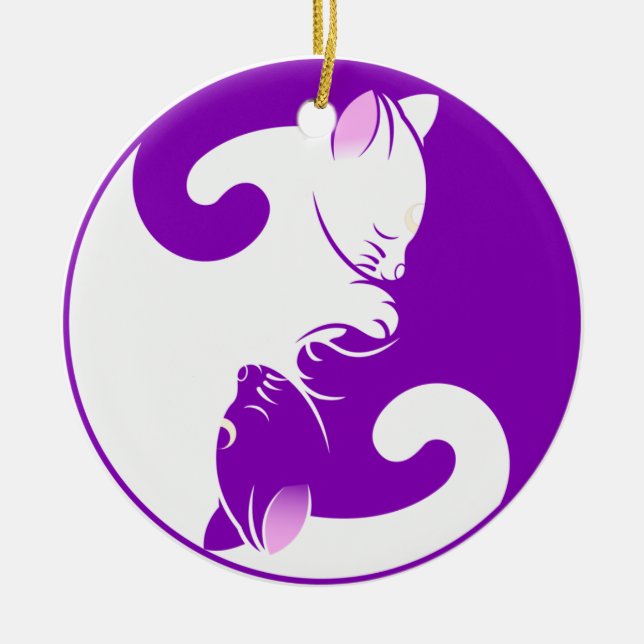 ornamento kitten yin yang (Frente)