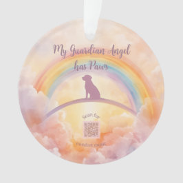 Ornamento Labrador Retriever Memorial Ornament – Rainbow