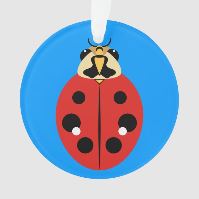 Ornamento Ladybug Beetle Red (Frente)