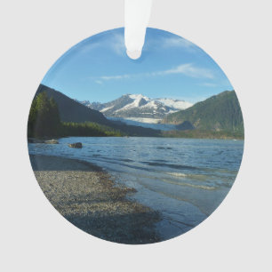 Ornamento Lago Mendenhall, na paisagem de Juneau Alaska