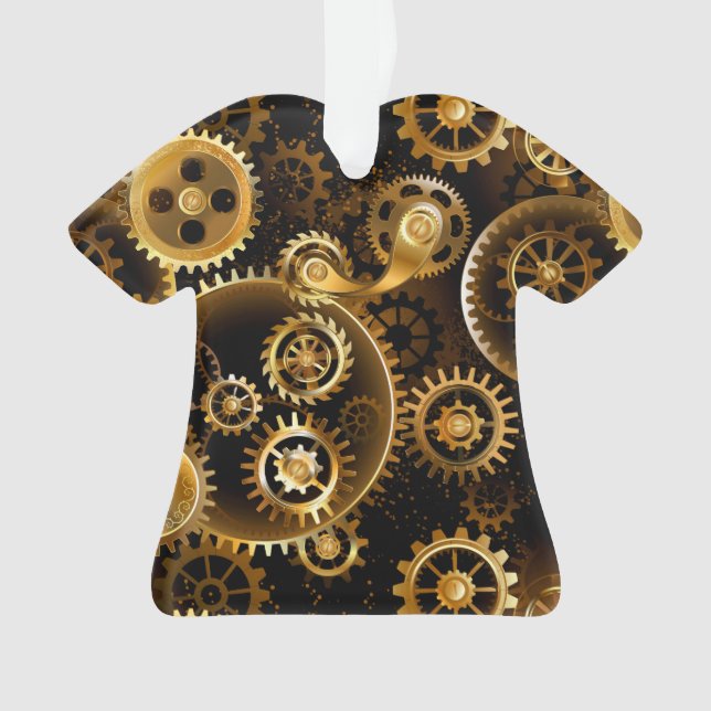 Ornamento Lágrimas de latão sem costura (Frente)