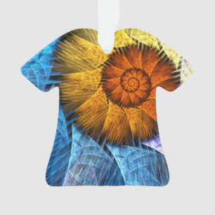 Ornamento Laranja Amarelo Amarelo Abstrato
