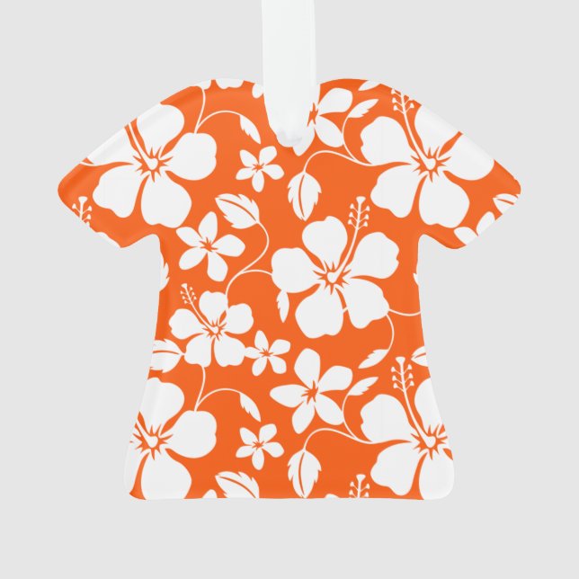 ORNAMENTO LARANJA HAVAIANA HULA (HIBISCUS) (Verso)